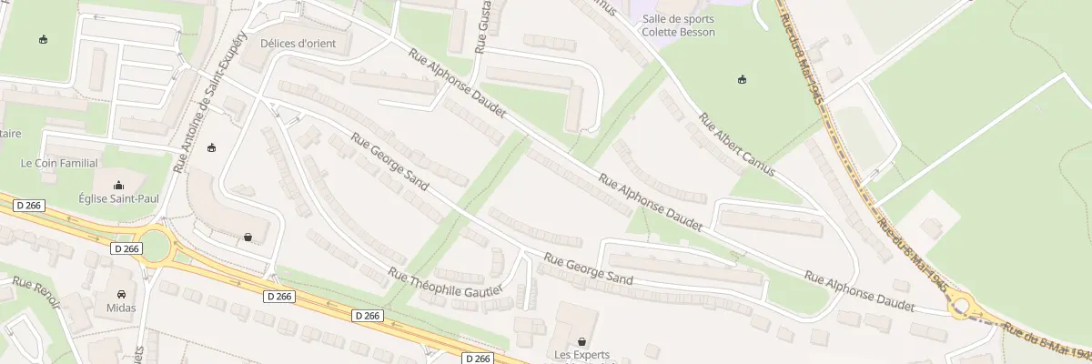 Plan du 21 Rue Alphonse Daudet à Arras