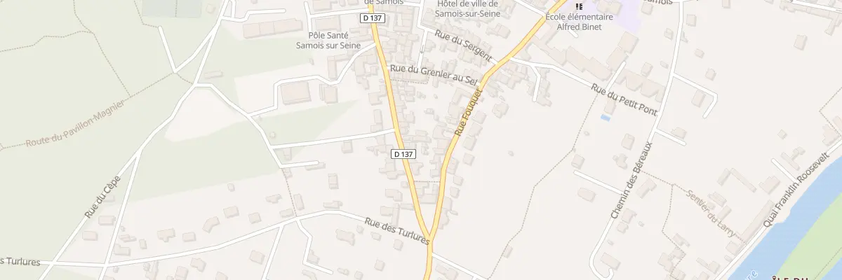 Plan du 16 Rue des Martyrs à Samois-sur-Seine