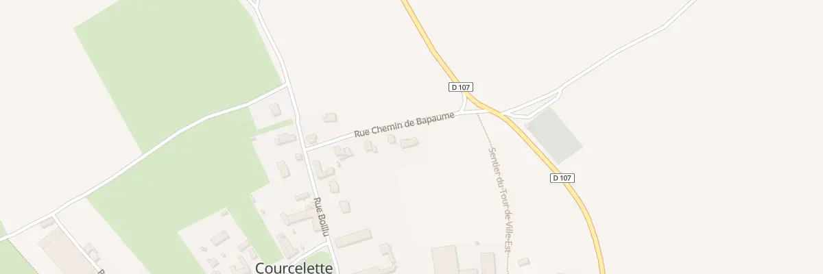 Plan du 7 Rue du Chemin de Bapaume à Courcelette