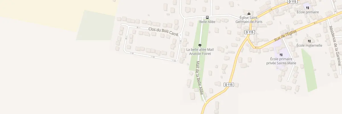 Plan du 37 Clos du Bois Carre à Sivry-Courtry
