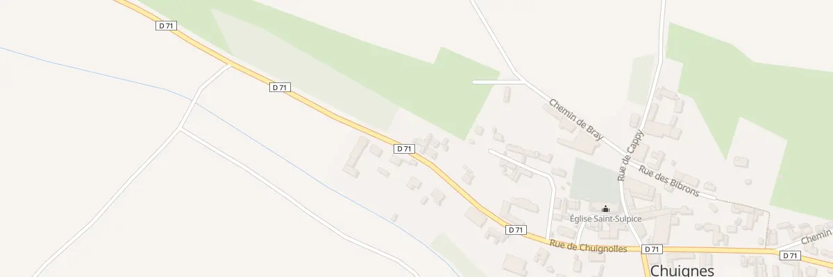 Plan du 18 Rue de Chuignolles à Chuignes