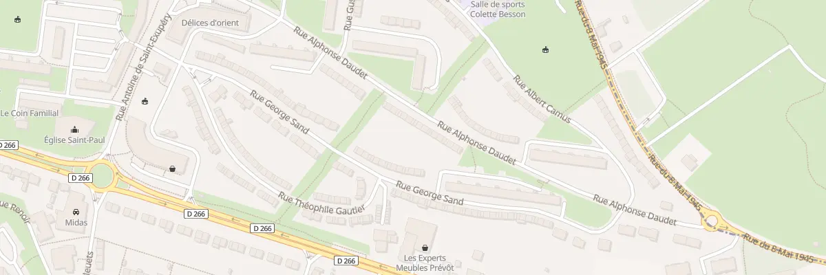 Plan du 17 Rue Alphonse Daudet à Arras