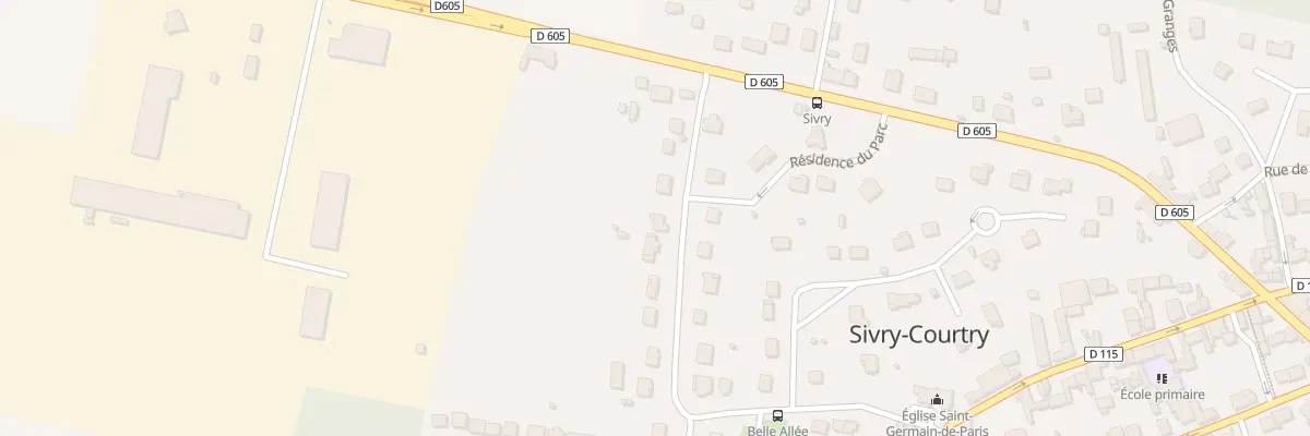 Plan du 16 Rue du Calvaire à Sivry-Courtry