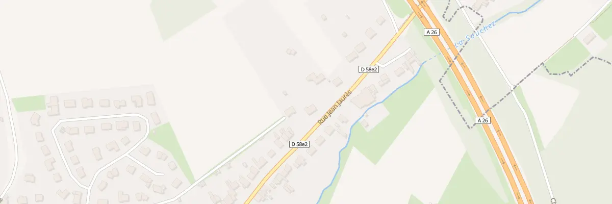 Plan du 61 Rue Jean Jaurés à Souchez