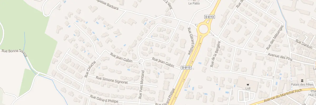 Plan du 8 Rue Jean Gabin à Lézignan-Corbières