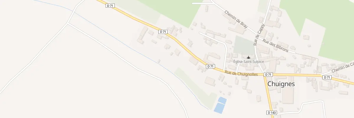 Plan du 11 Rue de Chuignolles à Chuignes