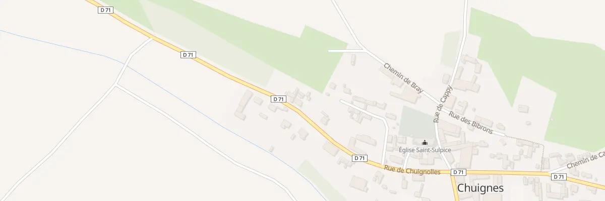 Plan du 16 Rue de Chuignolles à Chuignes