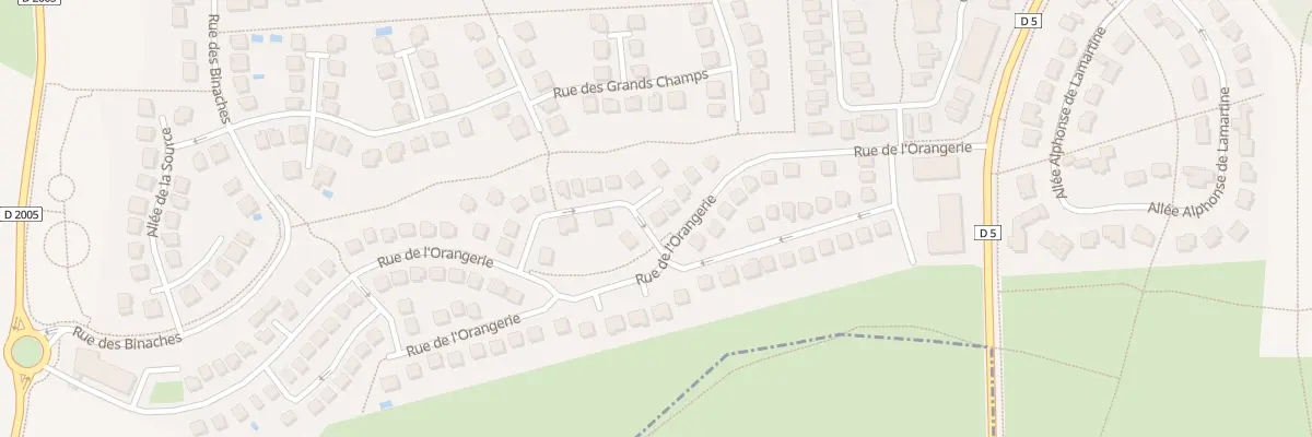 Plan du 65 Rue de l’Orangerie à Montévrain
