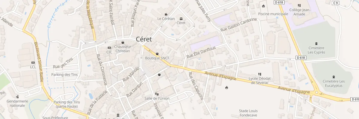 Plan du 2 Rue Elie Danflous à Céret