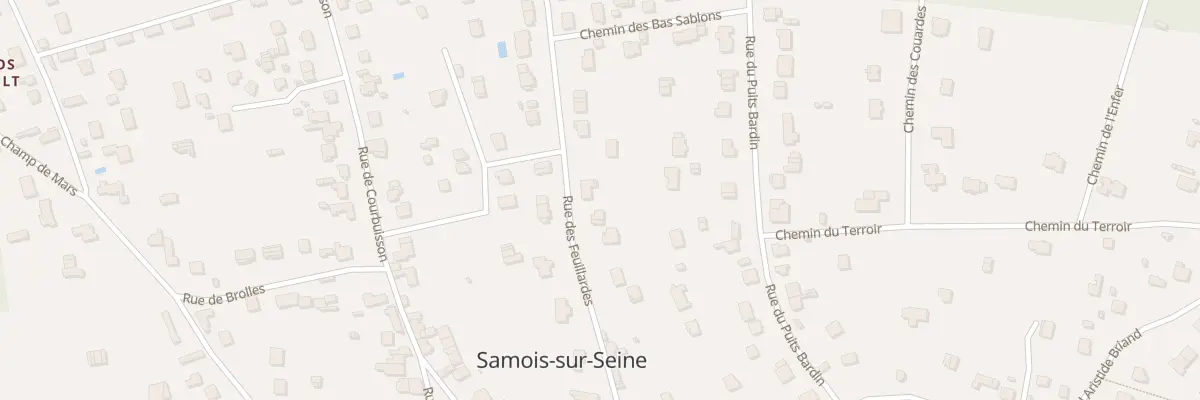 Plan du 46 Rue des Feuillardes à Samois-sur-Seine