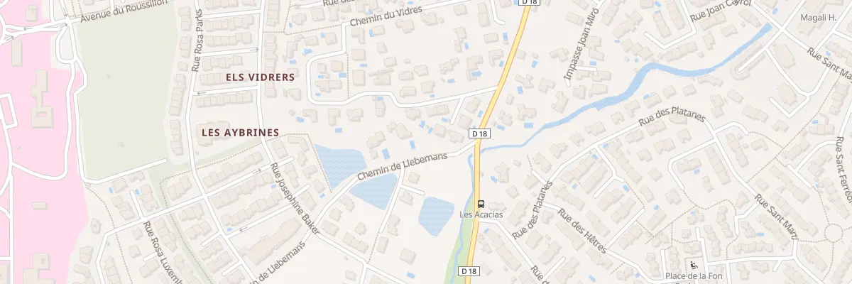 Plan du 1 Che de Llebemans à Thuir