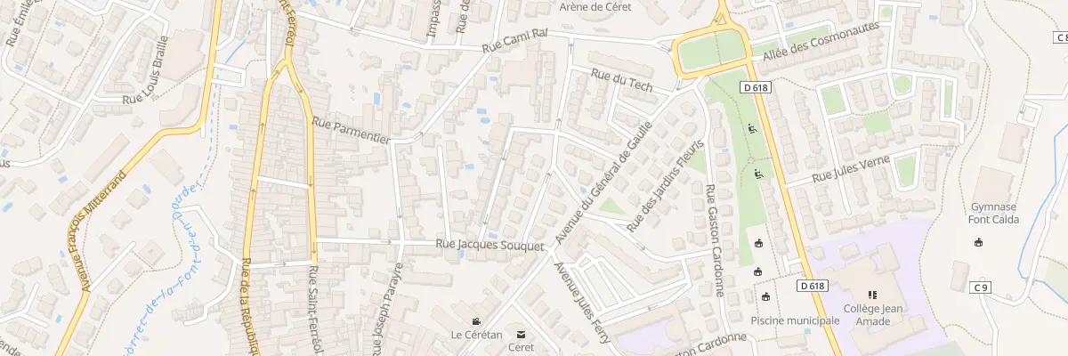 Plan du 9 Rue de la Sardane à Céret