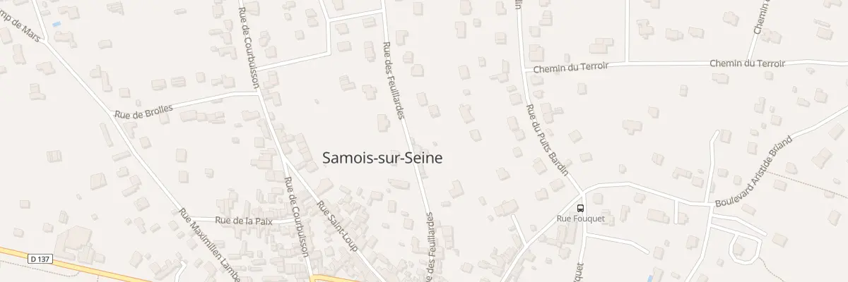 Plan du 34 Rue des Feuillardes à Samois-sur-Seine