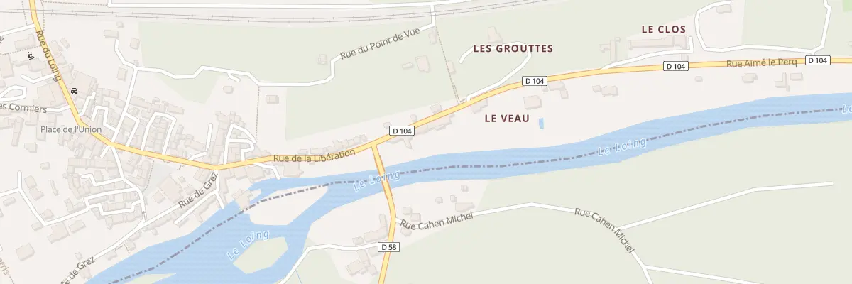 Plan du 6 Rue Aimé Lepercq à Montigny-sur-Loing