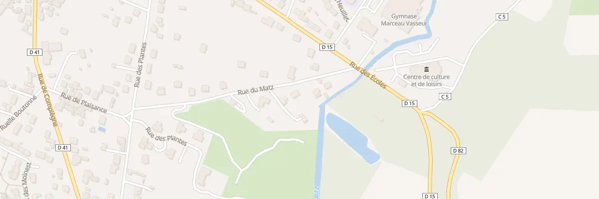 Plan du 250 Rue du Matz à Ressons-sur-Matz