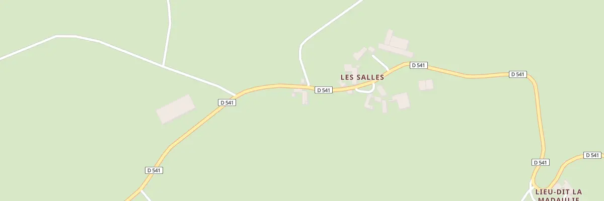 Plan du 5070 Les Salles à Soulages-Bonneval