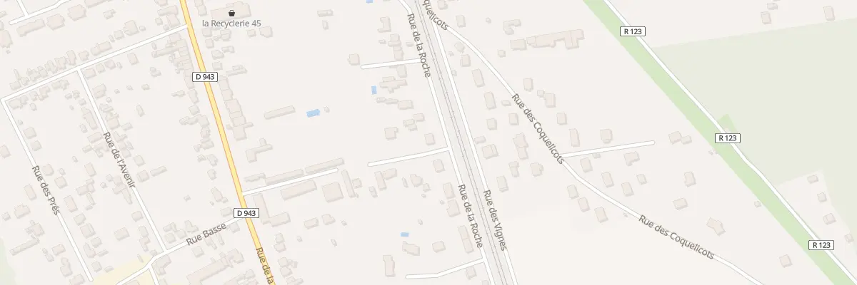 Plan du 525 Rue de la Roche à Amilly