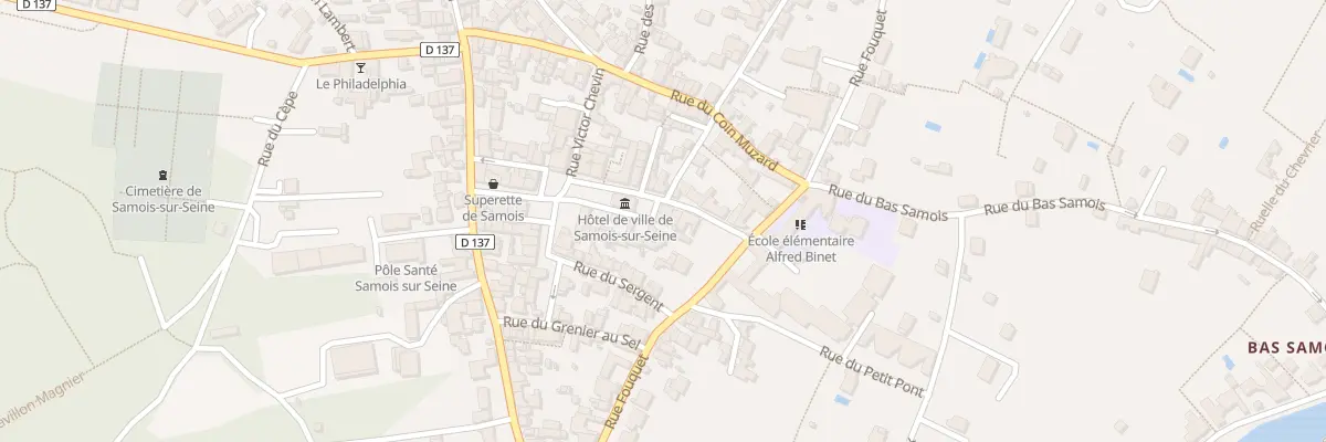 Plan du 16 Rue des Ecoles à Samois-sur-Seine