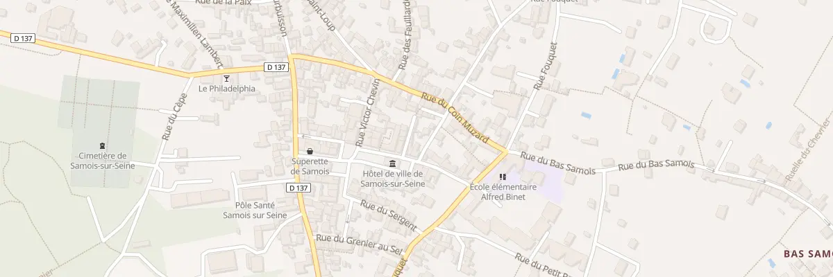 Plan du 2A Rue de la Mairie à Samois-sur-Seine