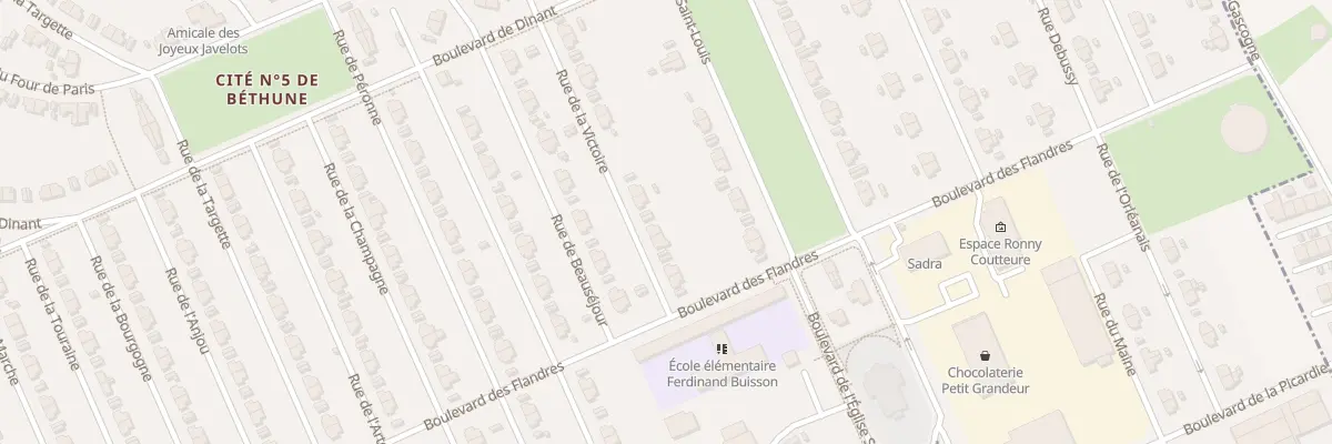 Plan du 8 Rue de la Victoire à Grenay