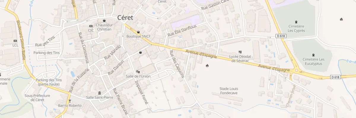 Plan du 5 Rue des Capucins à Céret