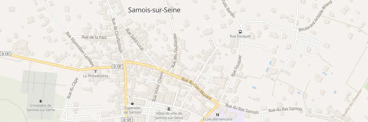 Plan du 5394 Rue des Feuillardes à Samois-sur-Seine