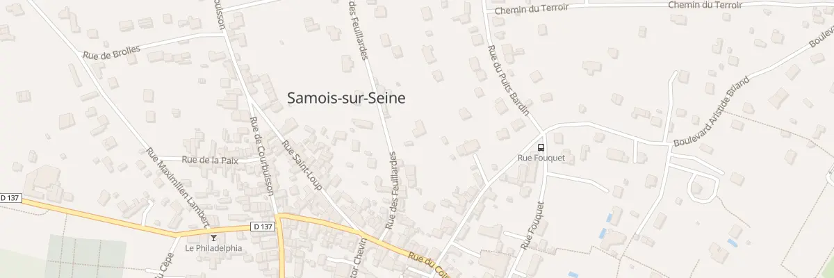 Plan du 30 Rue des Feuillardes à Samois-sur-Seine