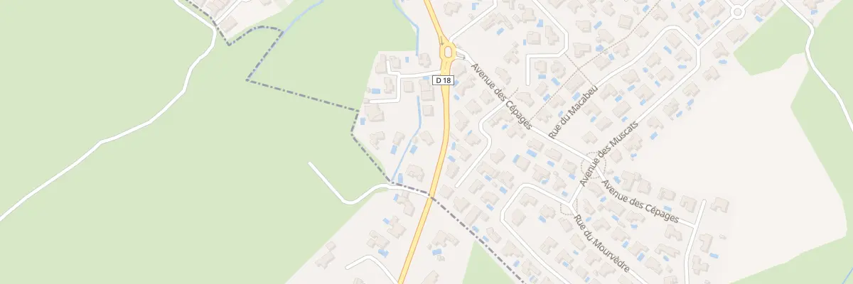 Plan du 22 Rte de Sainte-colombe à Thuir