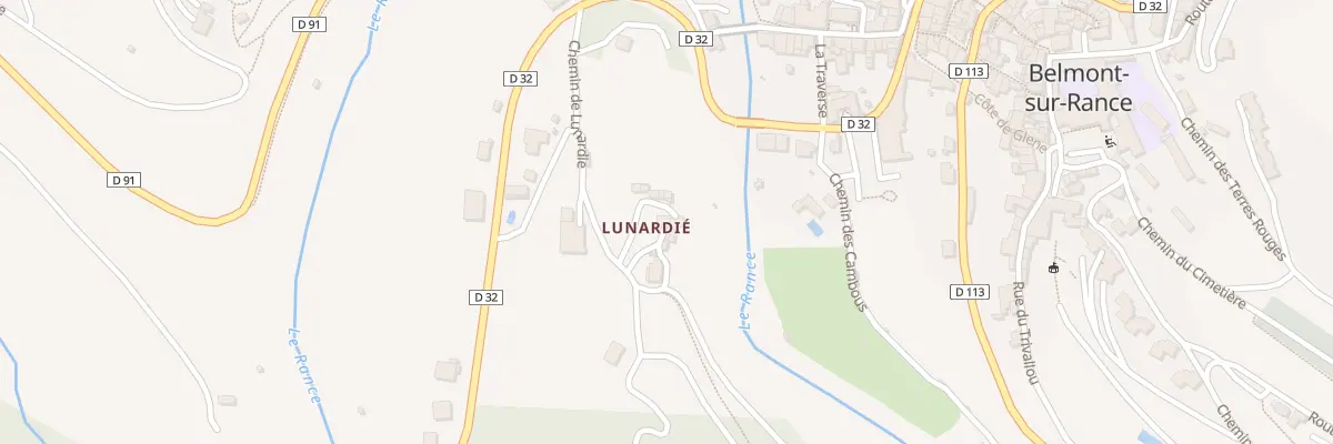 Plan du 5222 Lunardie à Belmont-sur-Rance