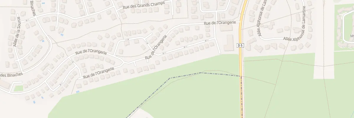 Plan du 93 Rue de l’Orangerie à Montévrain