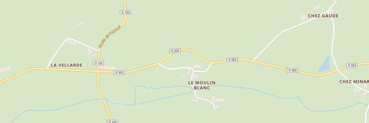 Plan du 1 Le Moulin Blanc à La Crouzille