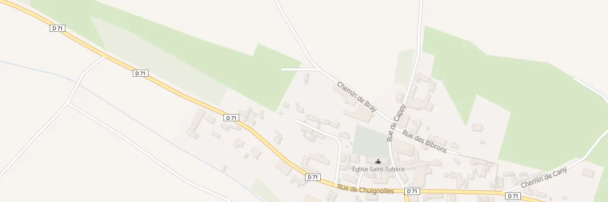 Plan du 12 Rue du Cul de Sac à Chuignes