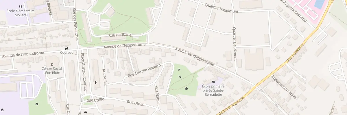 Plan du 19 Av de l’Hippodrome à Arras