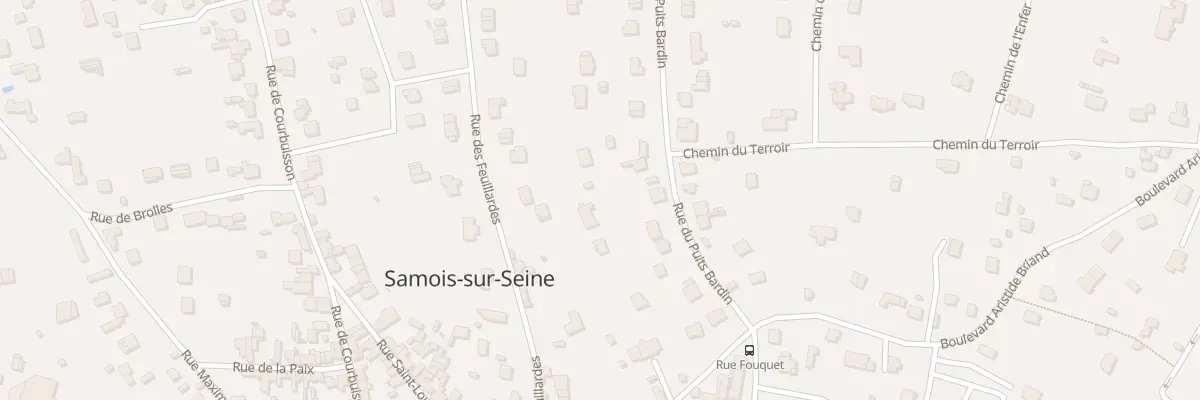 Plan du 7 Rue du Puits Bardin à Samois-sur-Seine