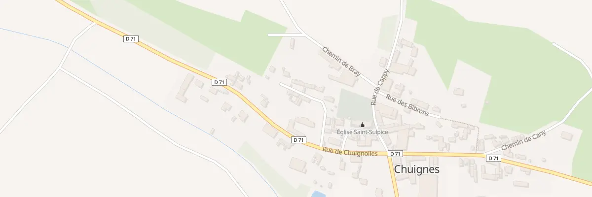 Plan du 1B Rue du Cul de Sac à Chuignes