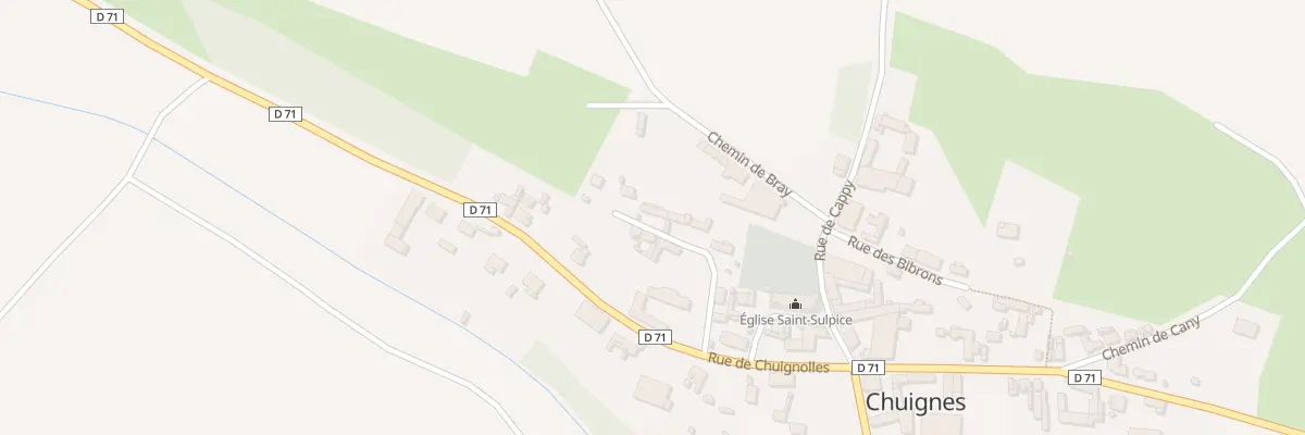 Plan du 10 Rue du Cul de Sac à Chuignes