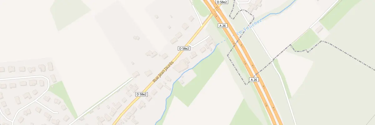 Plan du 94 Rue Jean Jaurés à Souchez