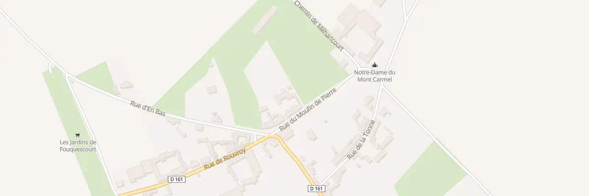 Plan du 7 Rue du Moulin de Pierres à Fouquescourt