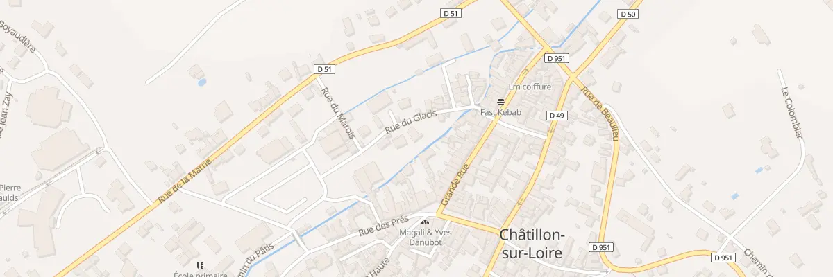 Plan du 5 Rue du Glacis à Châtillon-sur-Loire