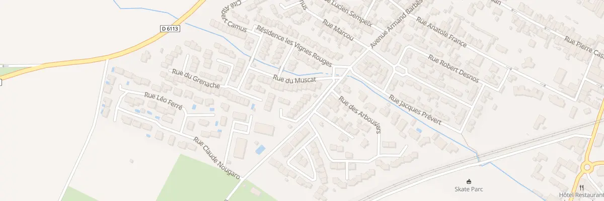 Plan du 6 Rue du Carignan à Lézignan-Corbières