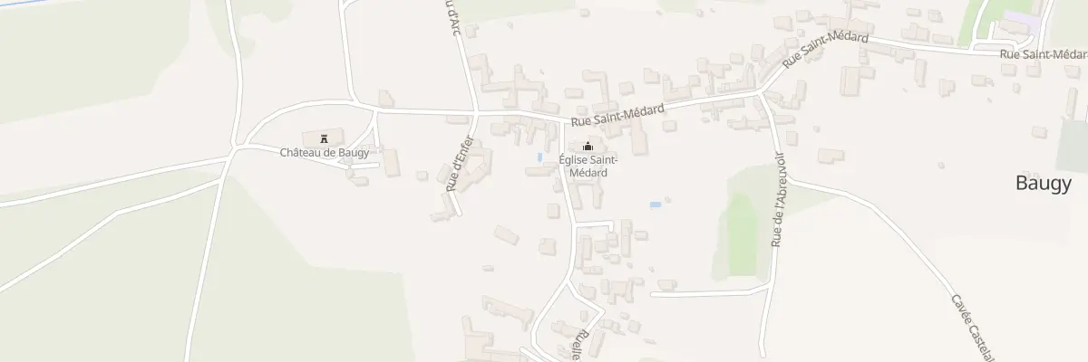 Plan du 3 Rue de l’Eglise à Baugy