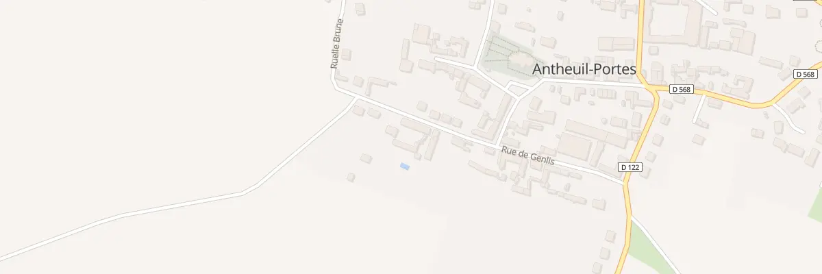 Plan du 241 Rue de Genlis à Antheuil-Portes