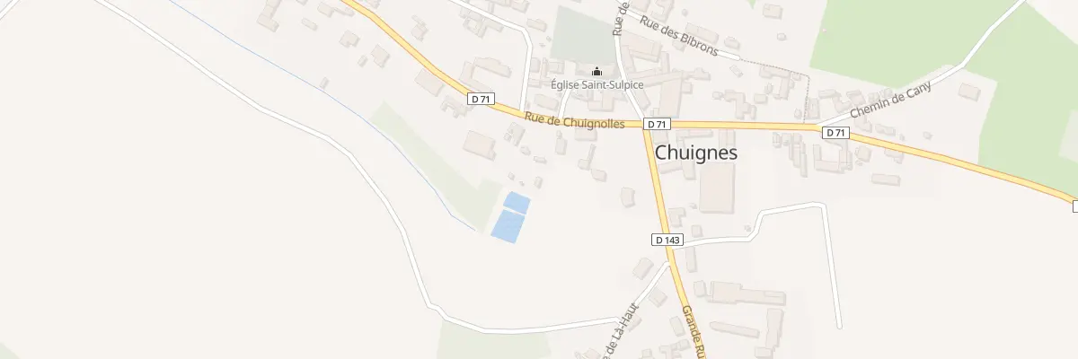 Plan du 3 Rue de Chuignolles à Chuignes