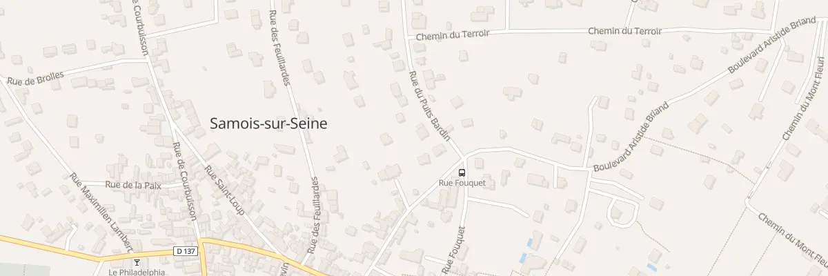 Plan du 1 Rue du Puits Bardin à Samois-sur-Seine