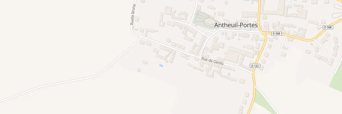 Plan du 209 Rue de Genlis à Antheuil-Portes