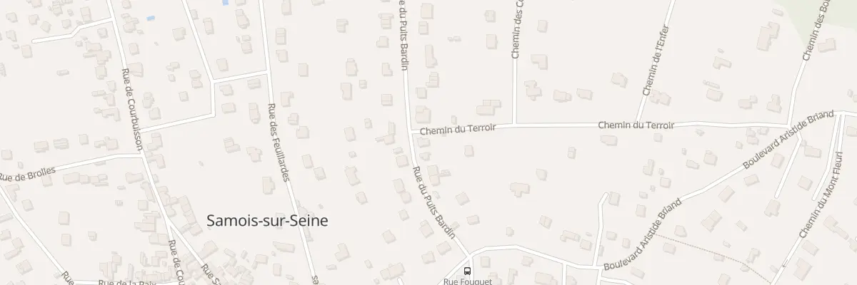 Plan du 10 Rue du Puits Bardin à Samois-sur-Seine