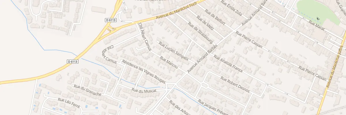 Plan du 9 Rue Lucien Sempeix à Lézignan-Corbières