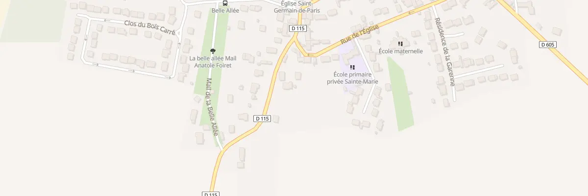 Plan du 2 Rue de la Garenne à Sivry-Courtry