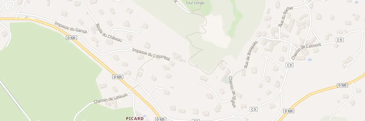 Plan du 6594 Le Colombie à Espalion
