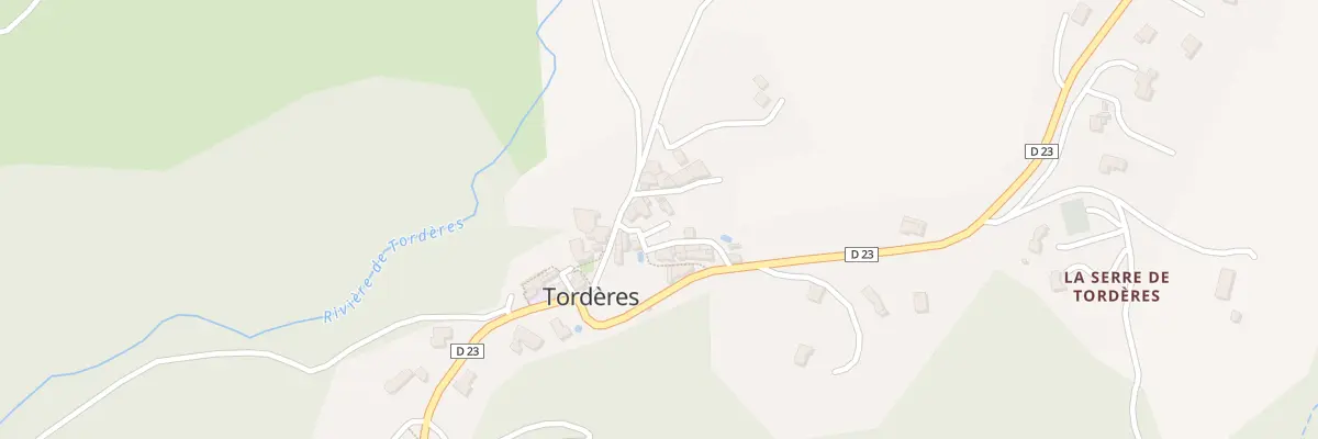 Plan du 20 Torderes à Tordères